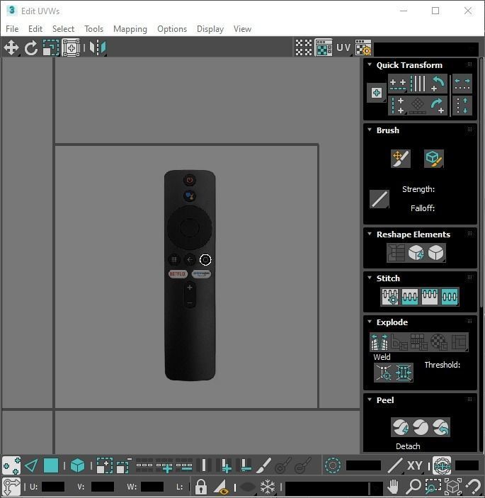 Xiaomi TV Box Remote Controls Set 3D model_71