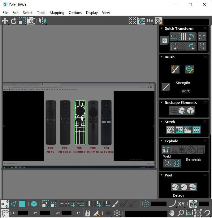 Xiaomi TV Box Remote Controls Set 3D model_84