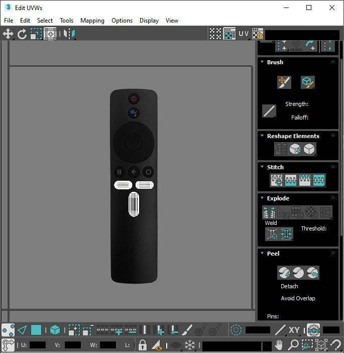 Xiaomi TV Box Remote Controls Set 3D model_82