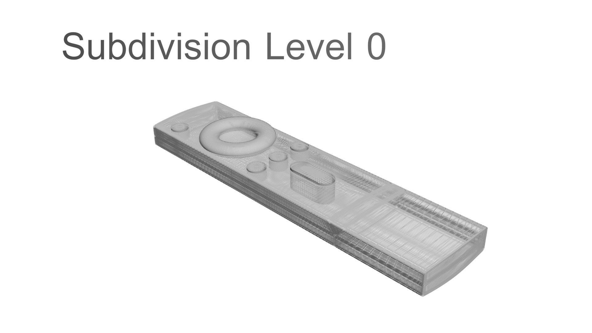 Xiaomi TV Box Remote Controls Set 3D model_37