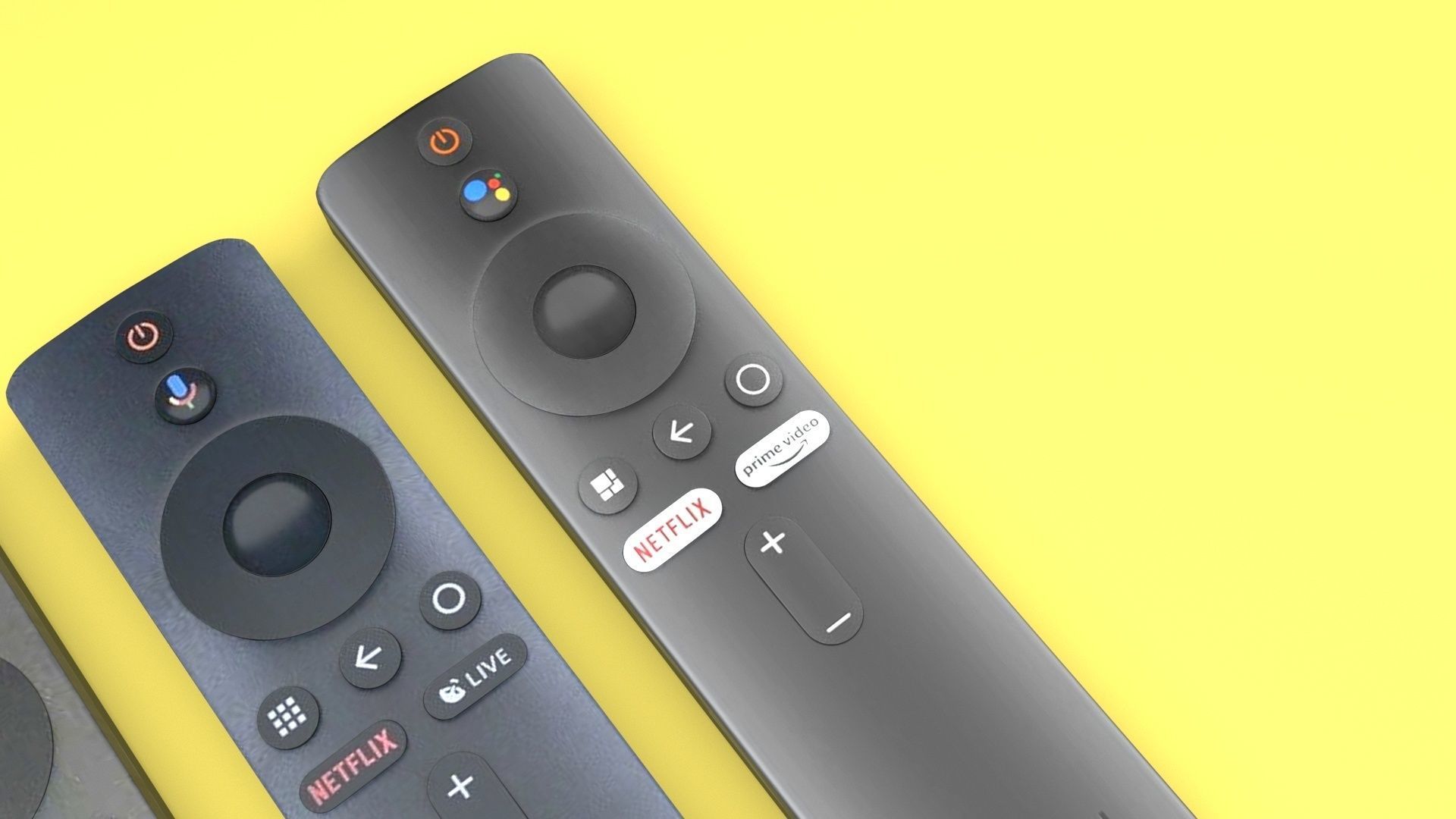 Xiaomi TV Box Remote Controls Set 3D model_46