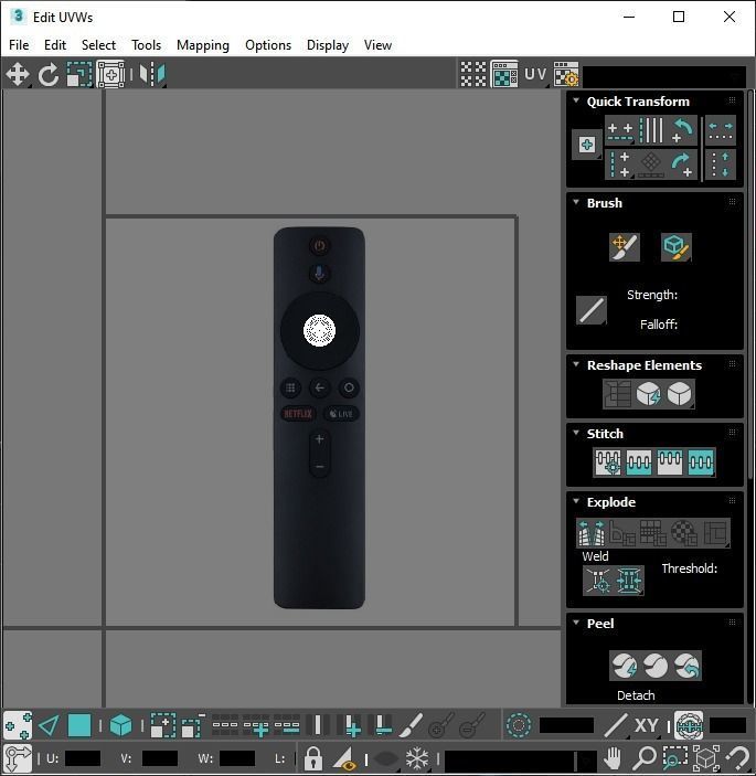 Xiaomi TV Box Remote Controls Set 3D model_76