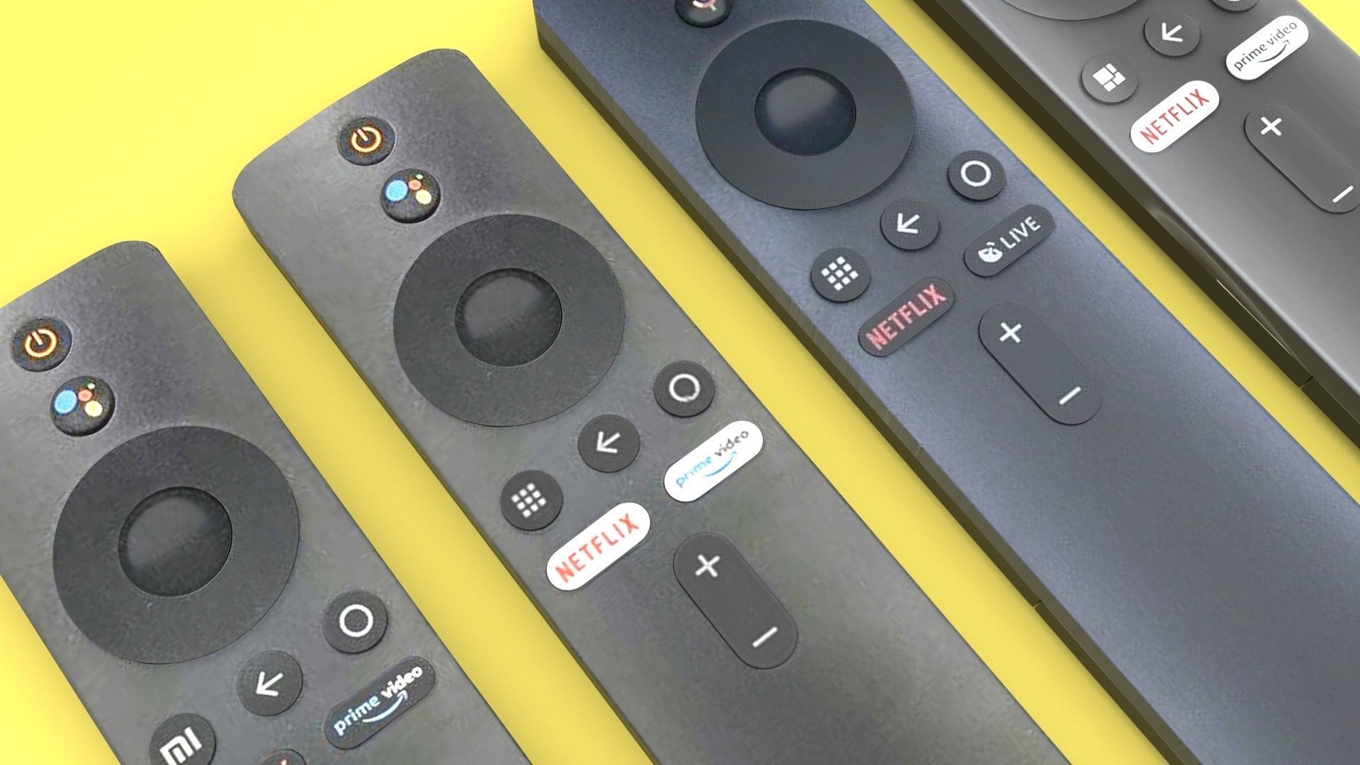 Xiaomi TV Box Remote Controls Set 3D model_44