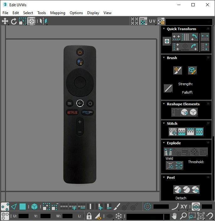 Xiaomi TV Box Remote Controls Set 3D model_62