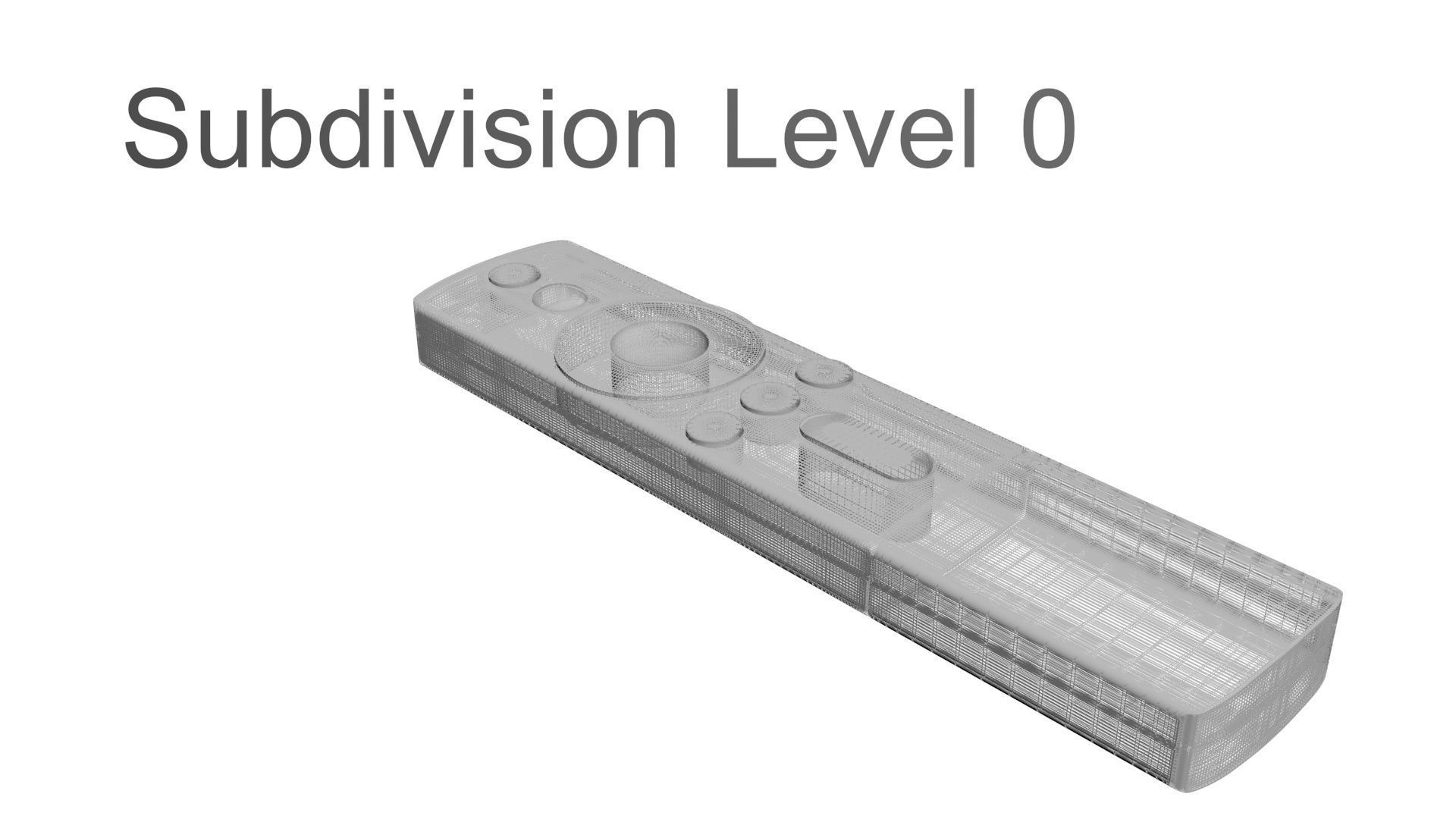 Xiaomi TV Box Remote Controls Set 3D model_39