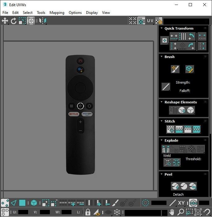 Xiaomi TV Box Remote Controls Set 3D model_67