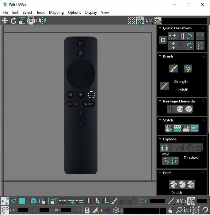 Xiaomi TV Box Remote Controls Set 3D model_70