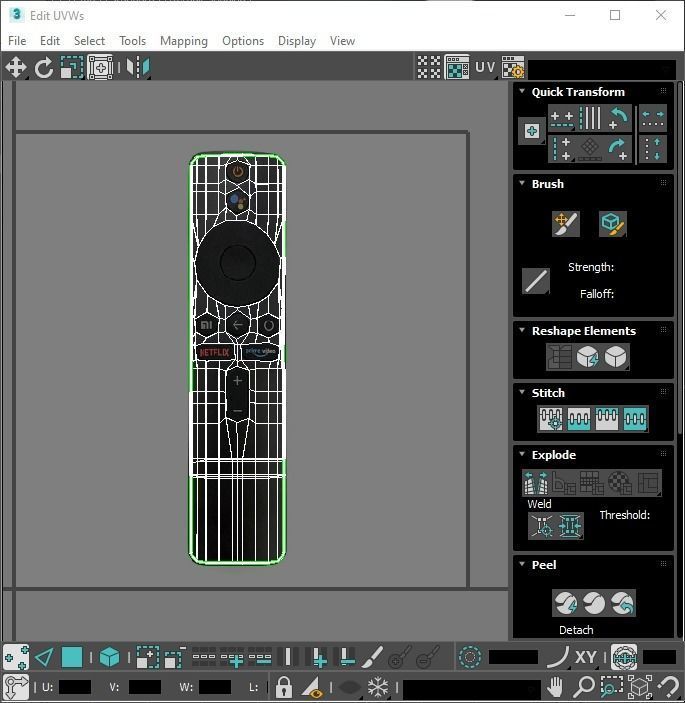 Xiaomi TV Box Remote Controls Set 3D model_59