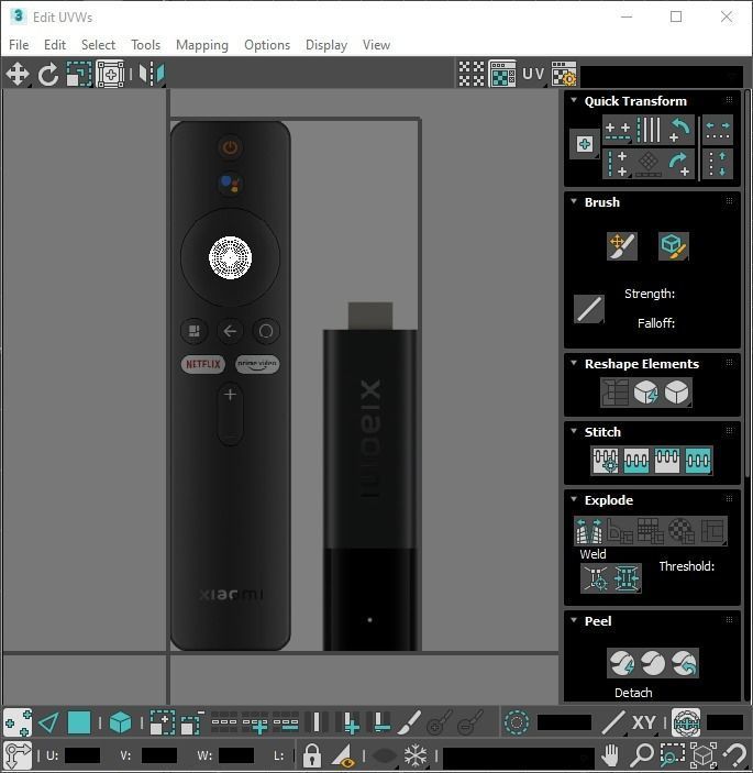 Xiaomi TV Box Remote Controls Set 3D model_79