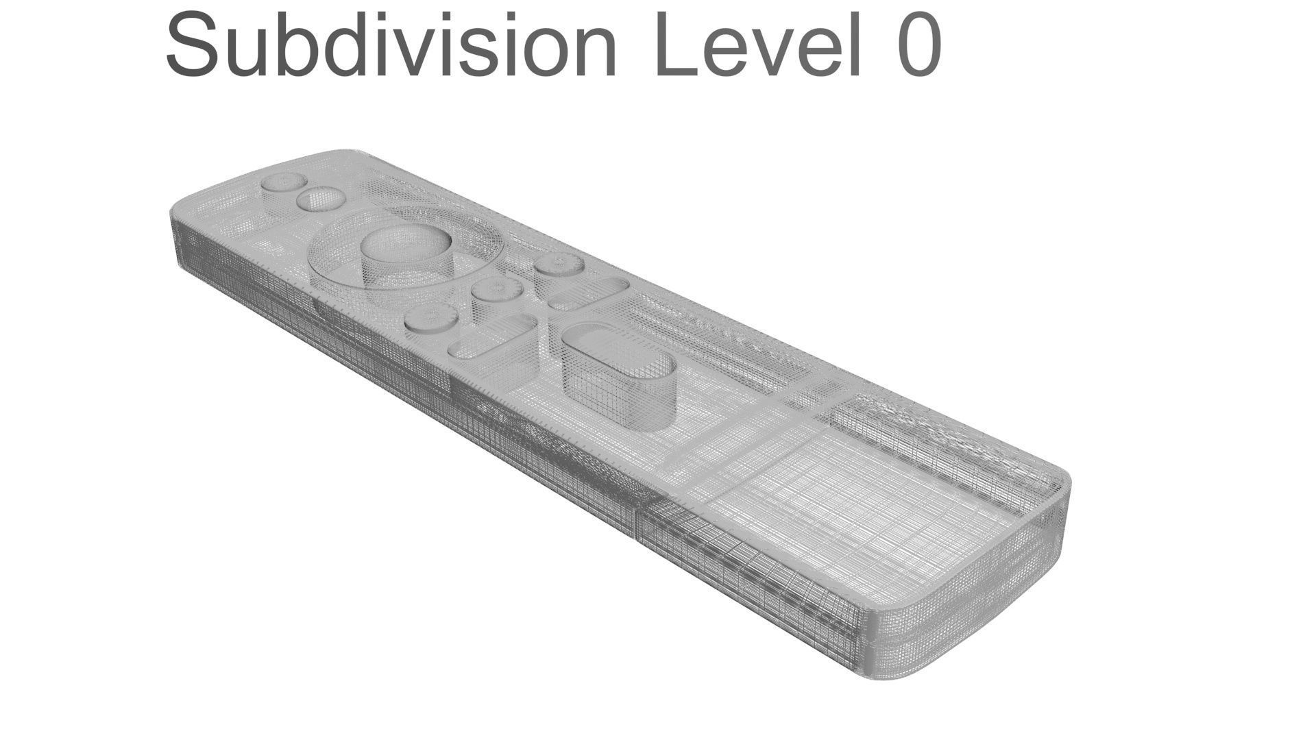 Xiaomi TV Box Remote Controls Set 3D model_35