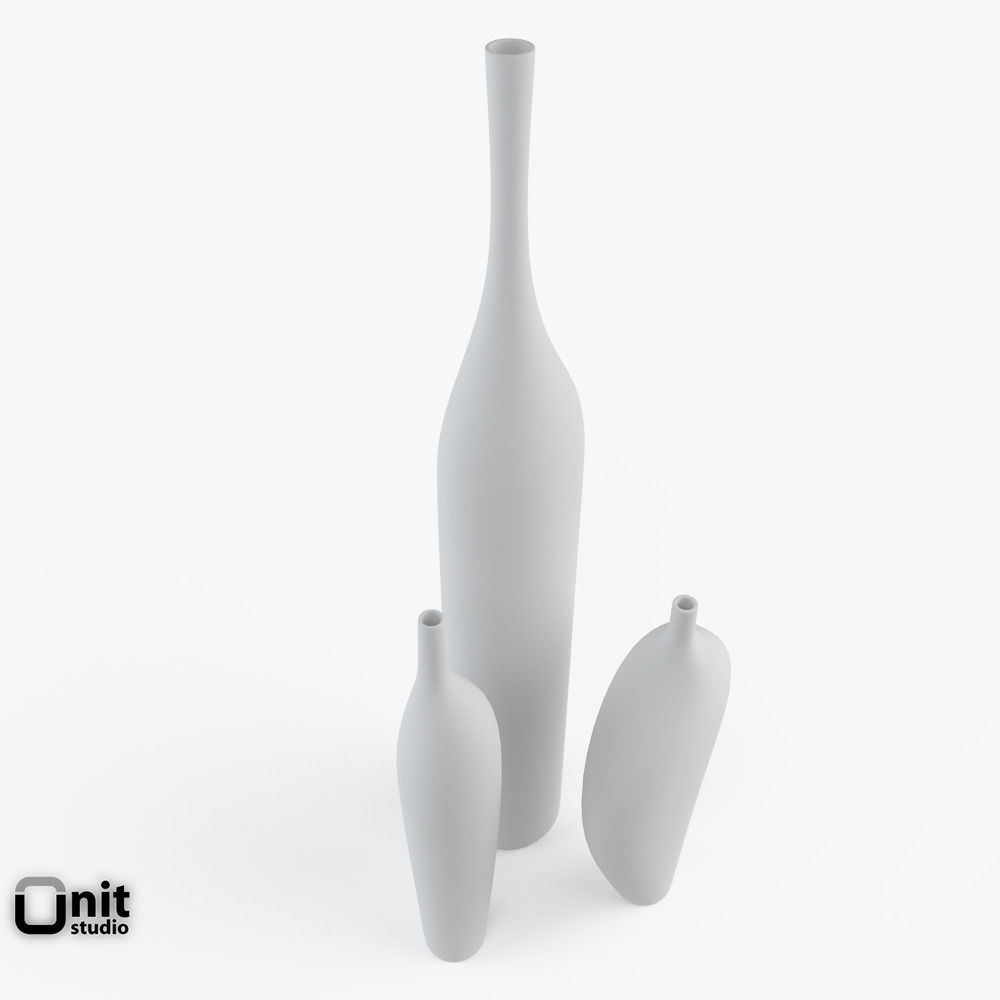 Vases set Note by Kose 3D model_2