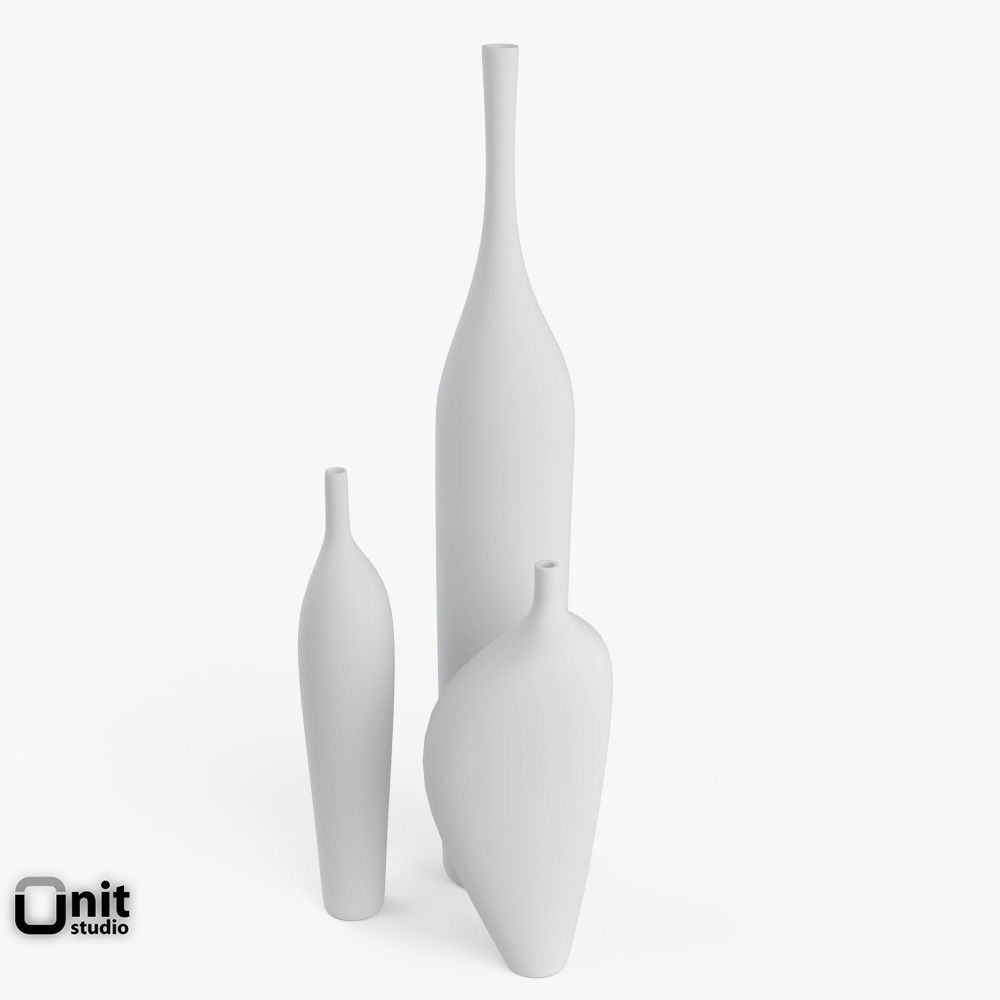 Vases set Note by Kose 3D model_3