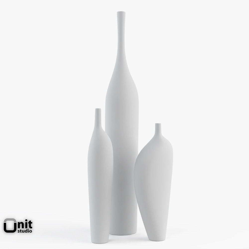 Vases set Note by Kose 3D model_1