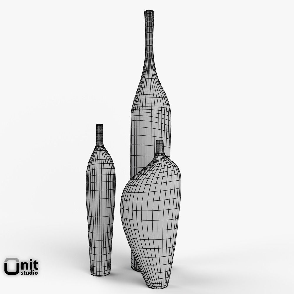 Vases set Note by Kose 3D model_5