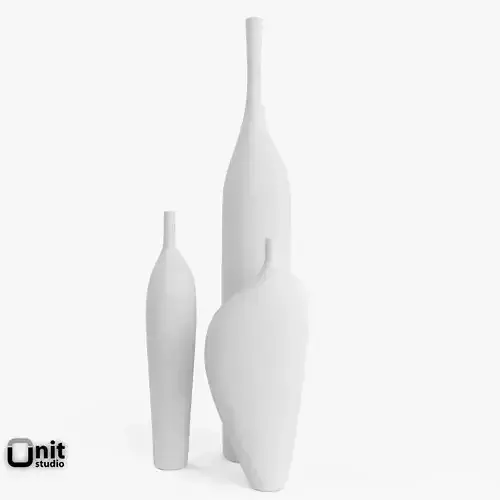 Vases set Note by Kose 3D model