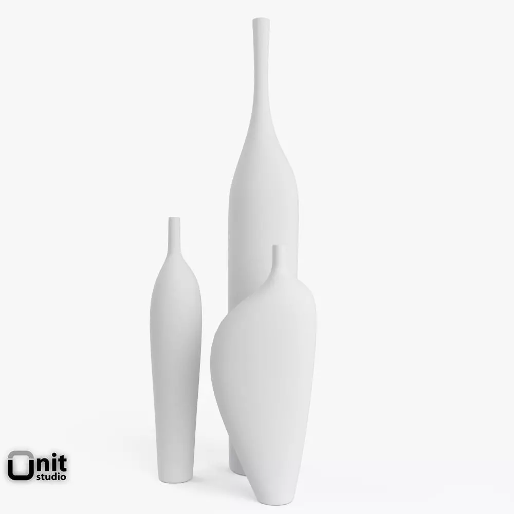 Vases set Note by Kose 3D model_0