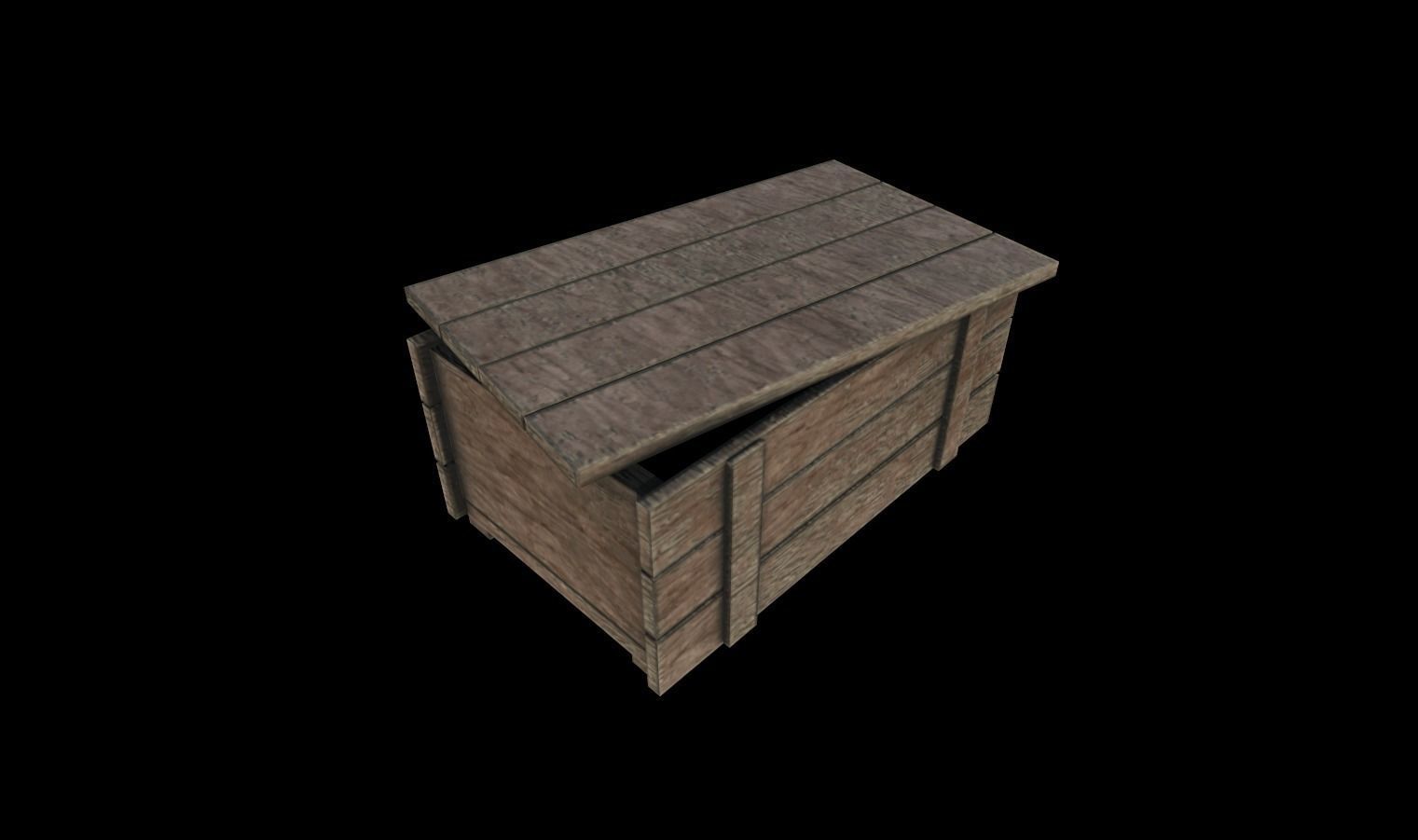 Crates Pack 1 Low-poly 3D model_3