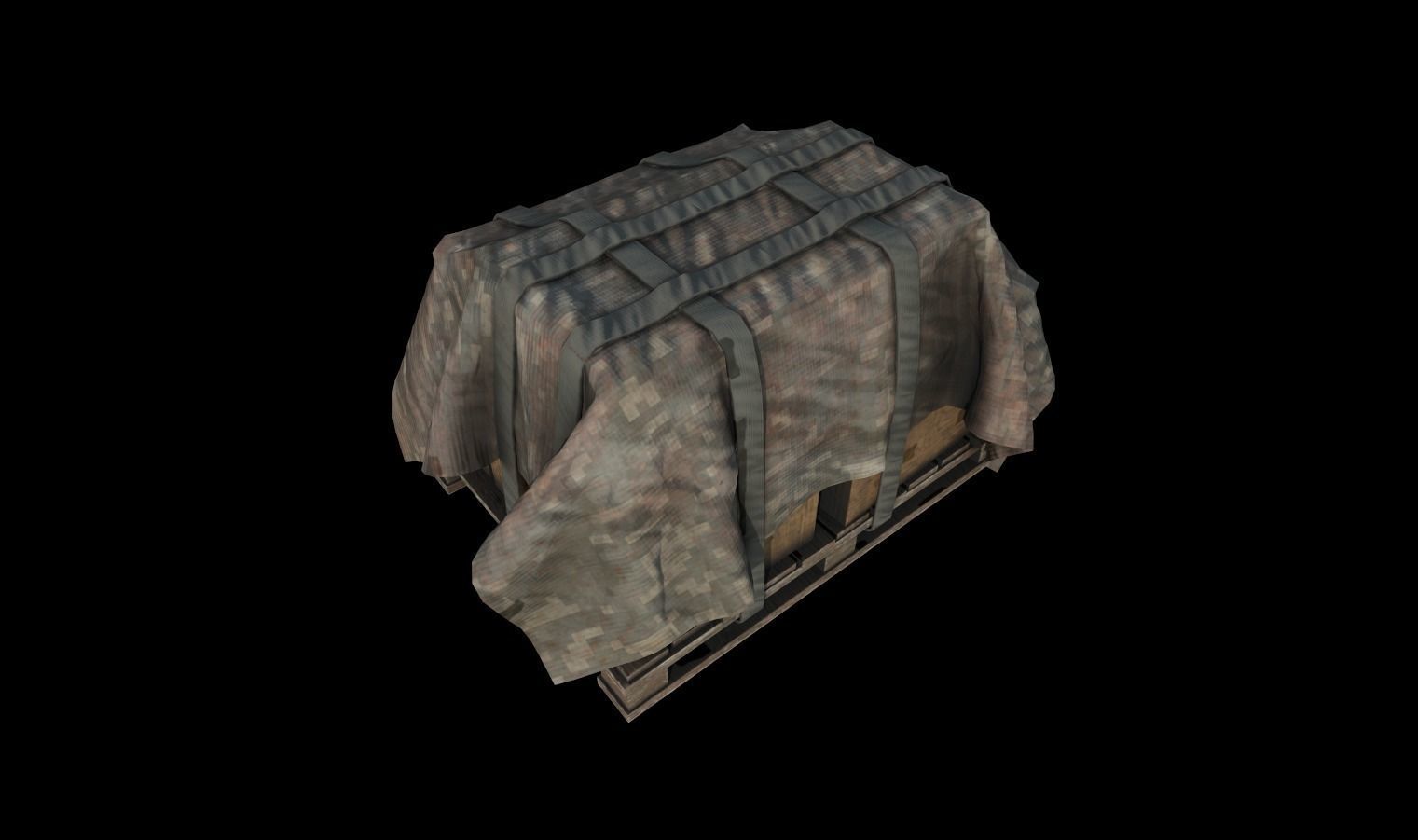 Crates Pack 1 Low-poly 3D model_10