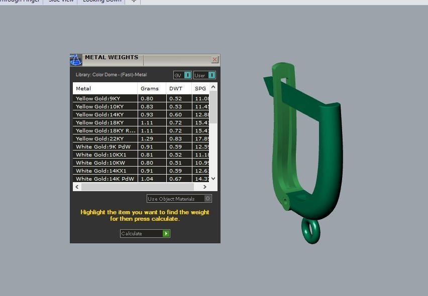 17 hanging earrings in this package 3D Model Collection_24