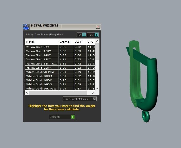 17 hanging earrings in this package 3D Model Collection_102