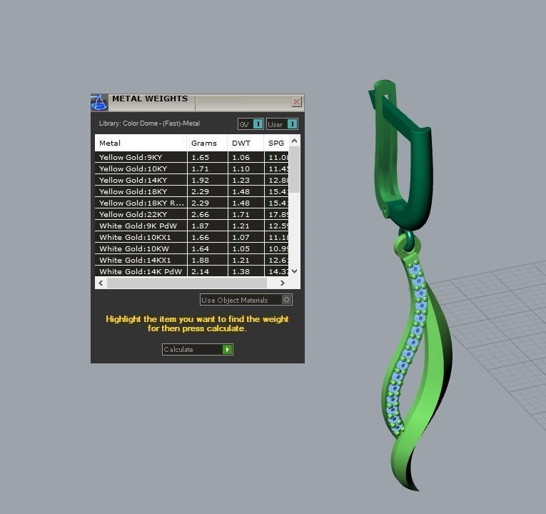 17 hanging earrings in this package 3D Model Collection_48