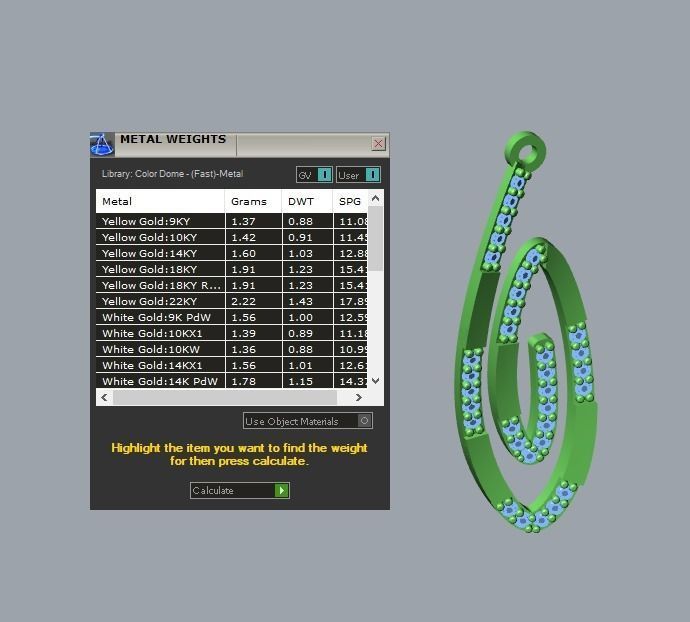 17 hanging earrings in this package 3D Model Collection_45