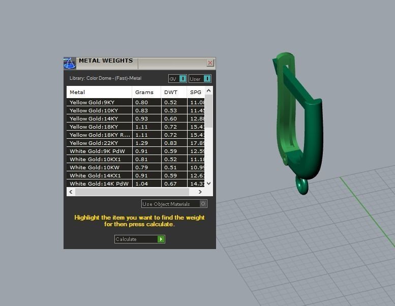 17 hanging earrings in this package 3D Model Collection_53