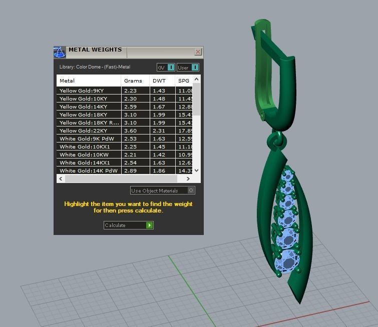 17 hanging earrings in this package 3D Model Collection_100