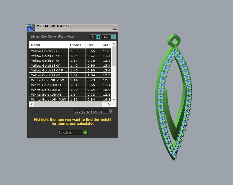 17 hanging earrings in this package 3D Model Collection_39