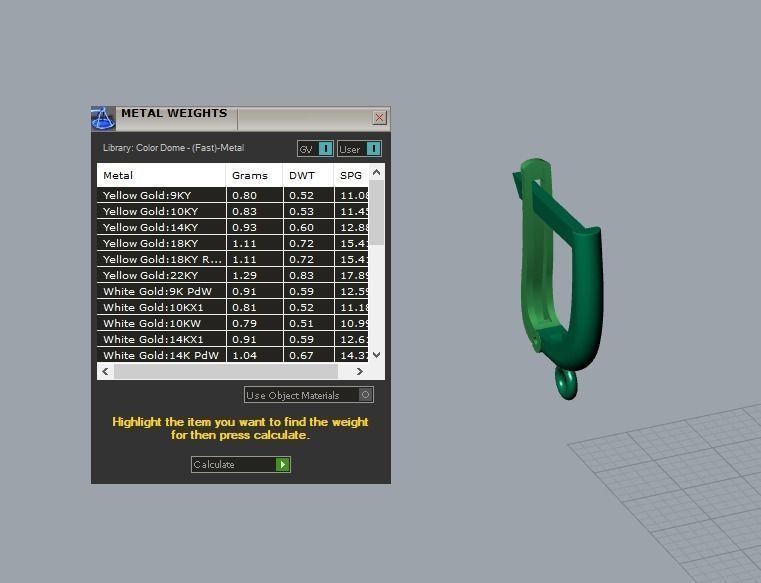 17 hanging earrings in this package 3D Model Collection_47