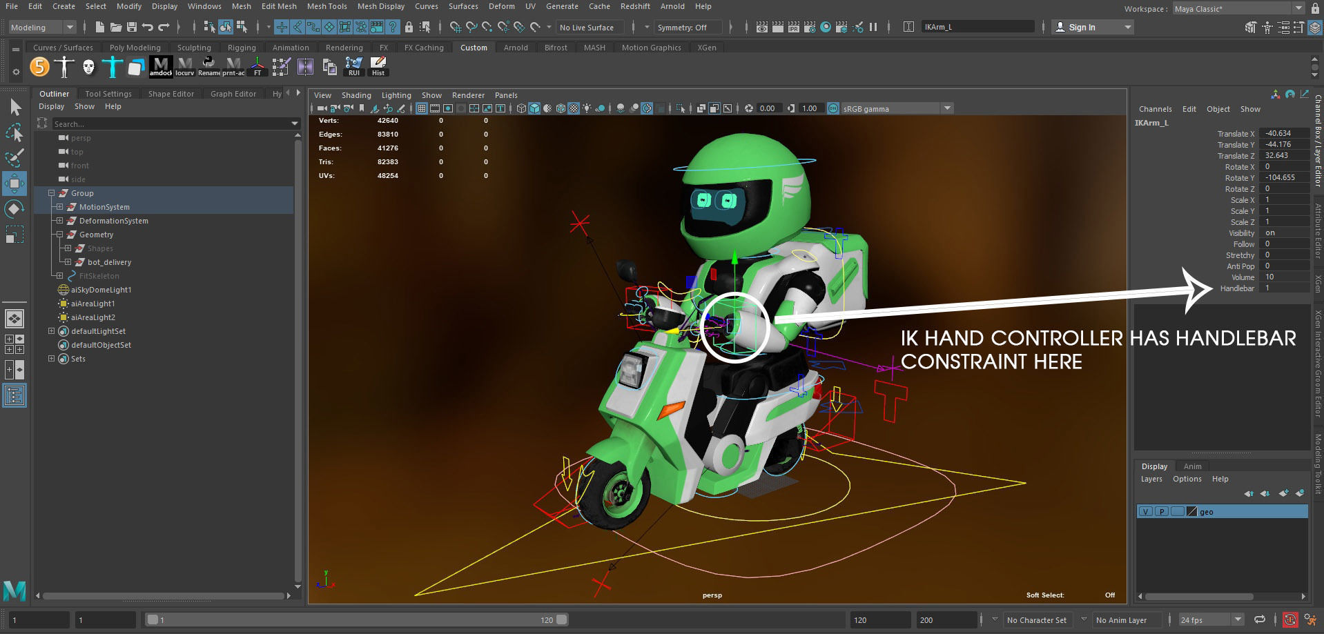 Robot character transformer scooter future scifi rigged in maya Low-poly 3D model_19