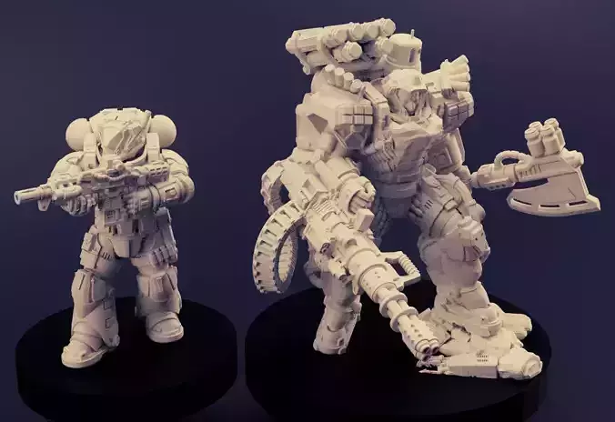 Battle Brothers Defender  3D print model
