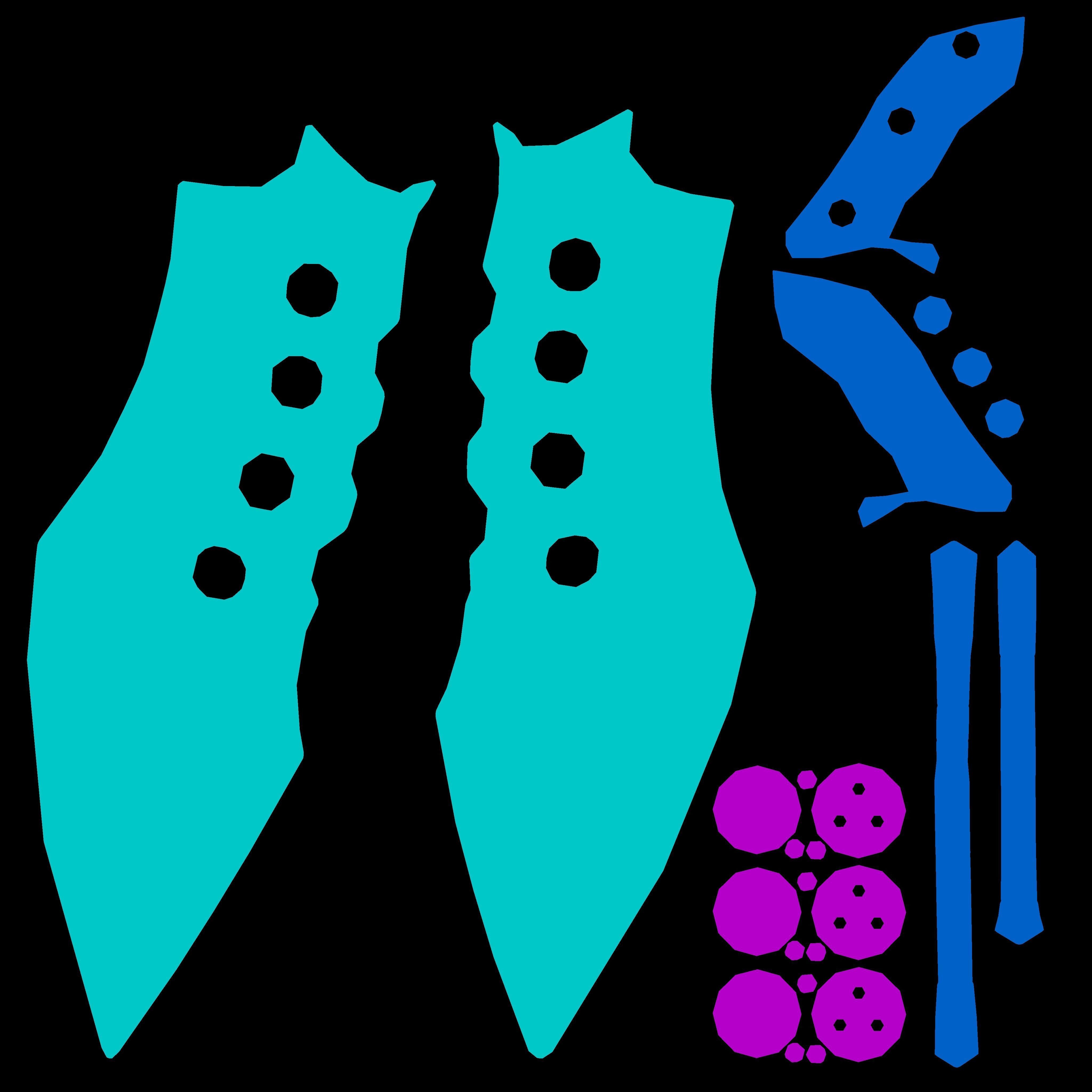 Combat Knife Low-poly 3D model_10