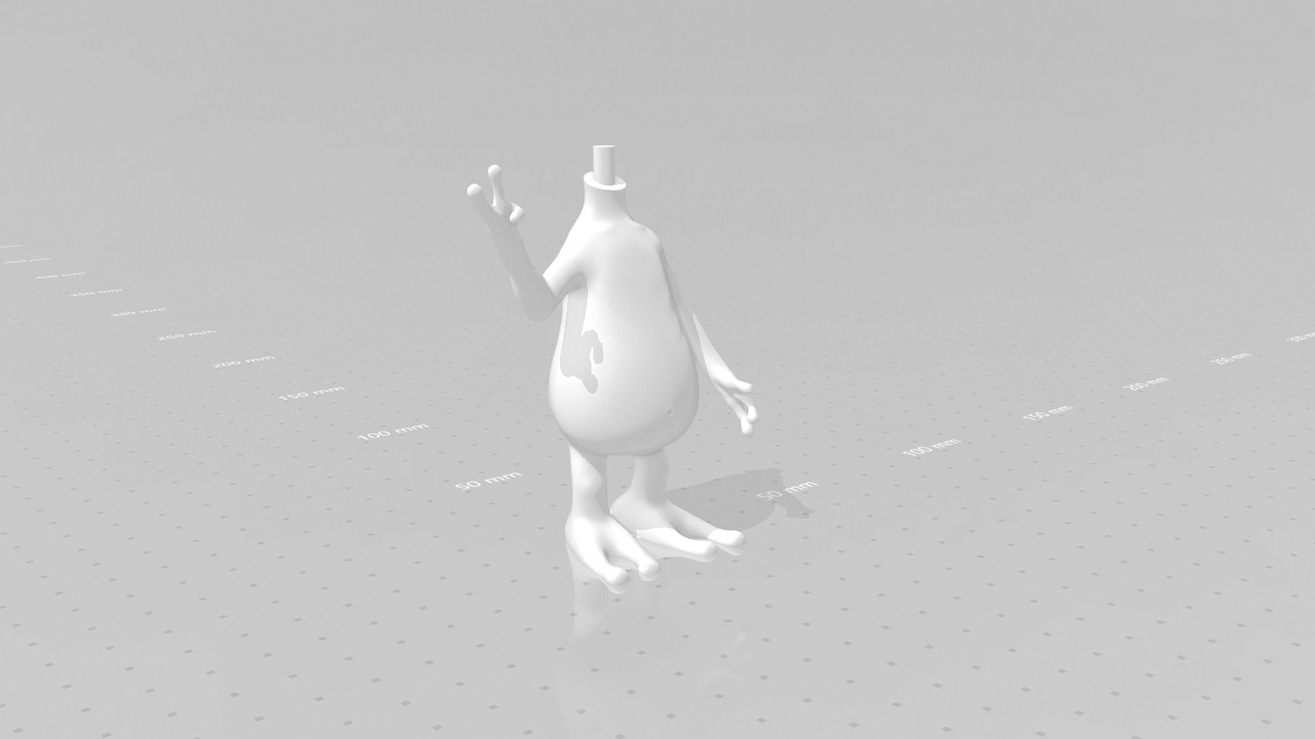 Cute Alien Miniature - STL Printable 3D print model_13