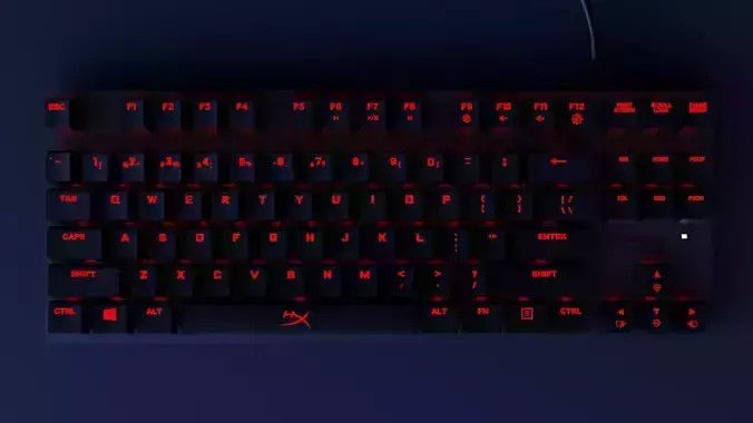 Keyboard HyperX Alloy Fps Pro Low-poly 3D model