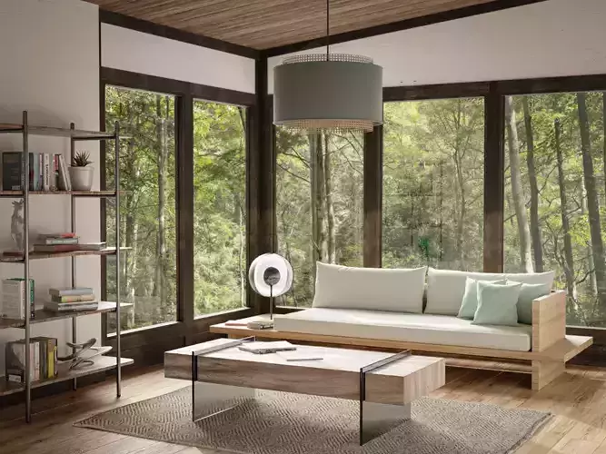 Woodlands view 3D model