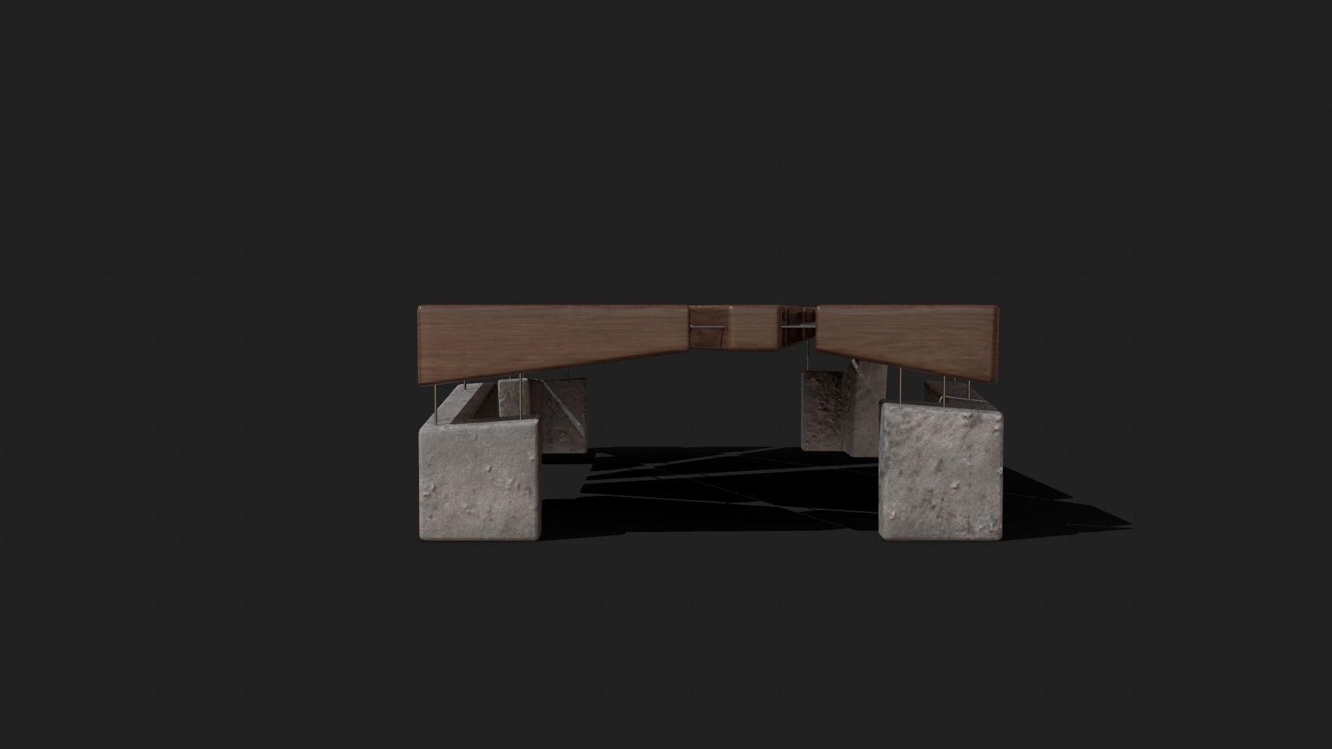 Modern Table 3D model_3