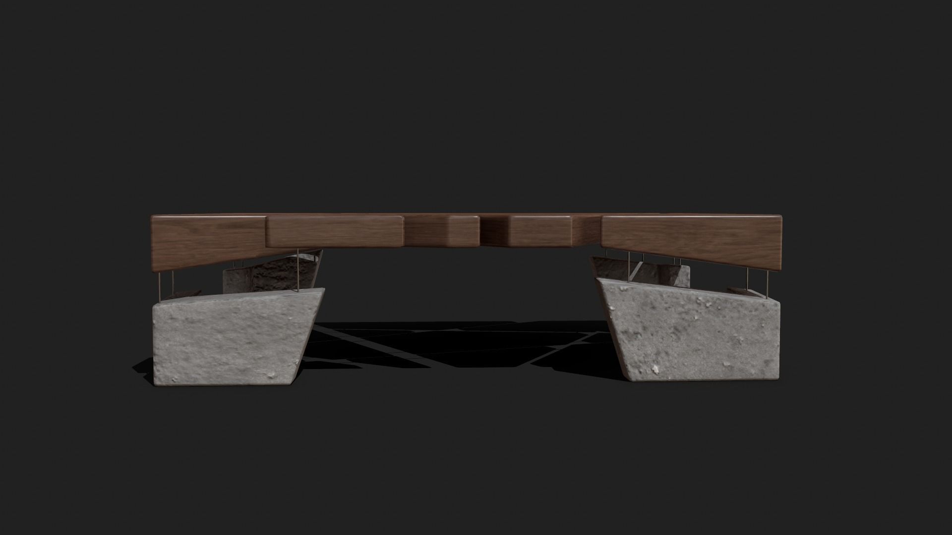 Modern Table 3D model_2