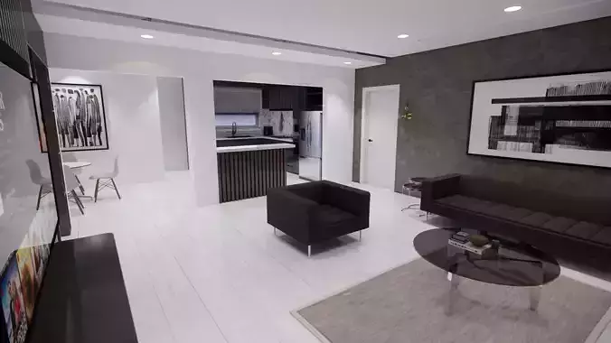 LIVINGROOM and KITCHEN