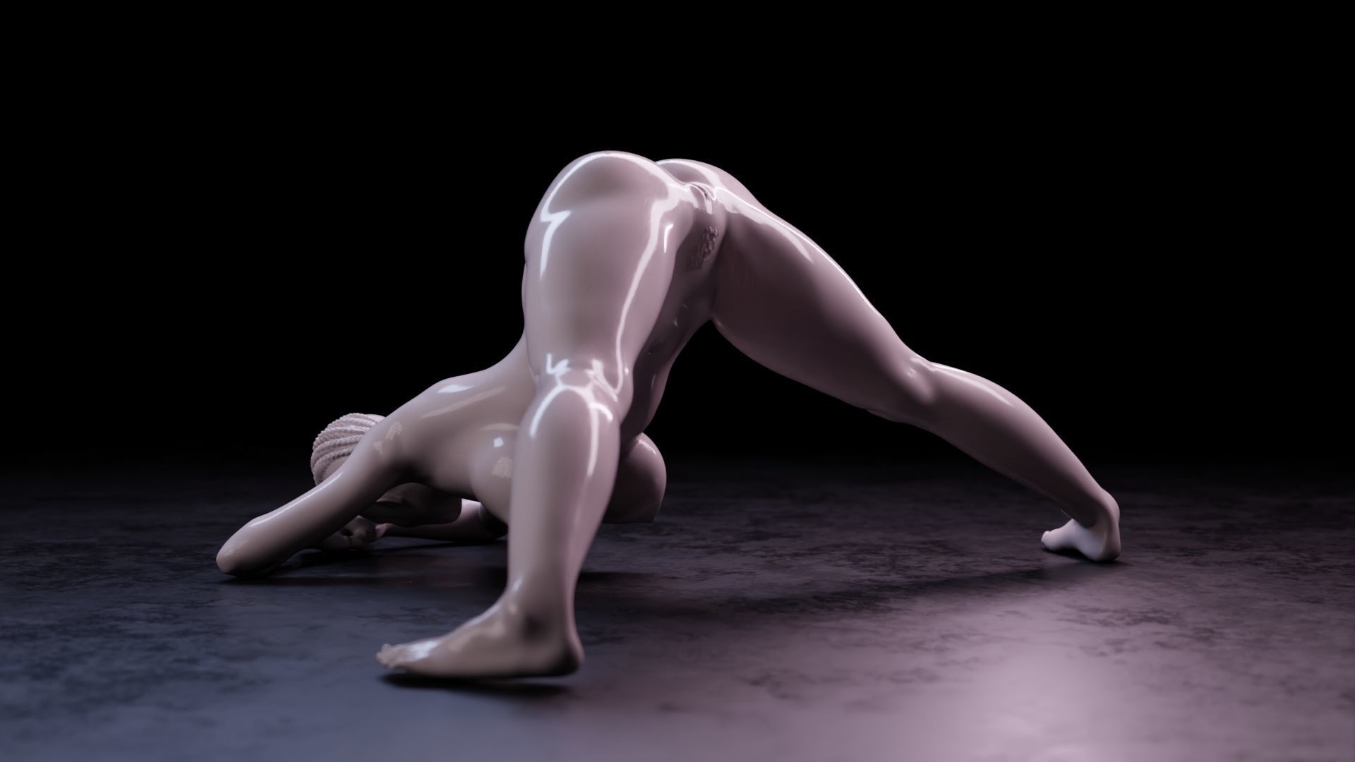 Sexy girl 73 - Jack-o Pose  V2  3D print model_7