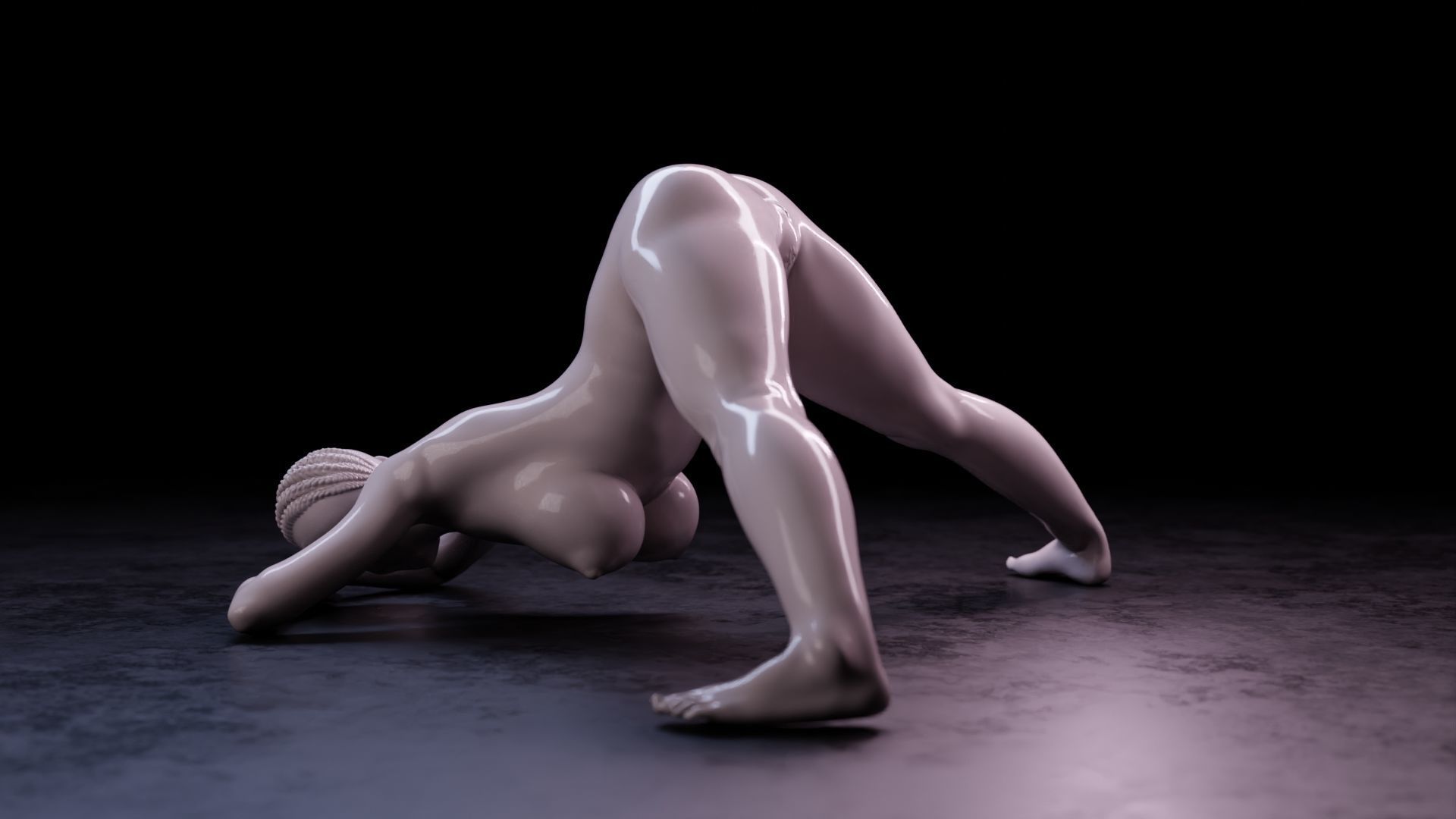 Sexy girl 73 - Jack-o Pose  V2  3D print model_8