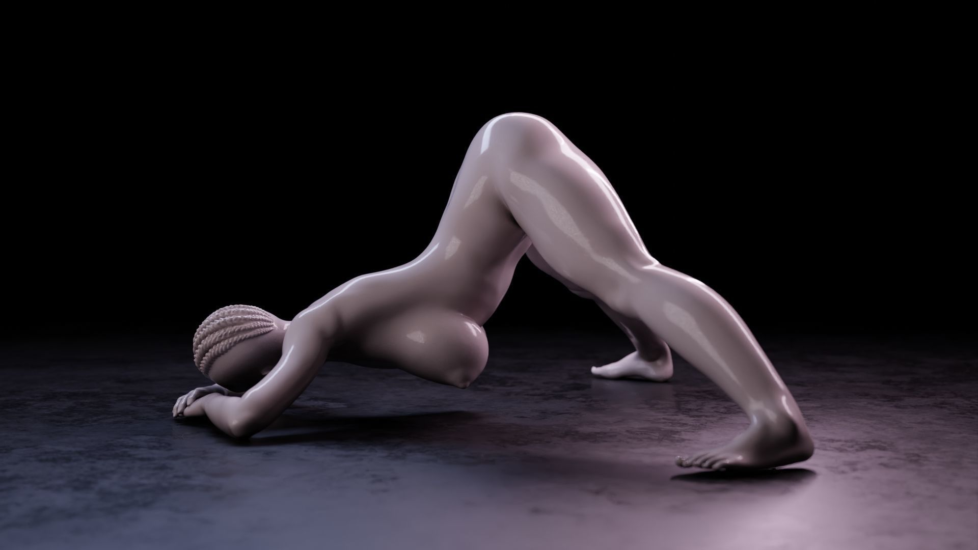 Sexy girl 73 - Jack-o Pose  V2  3D print model_9