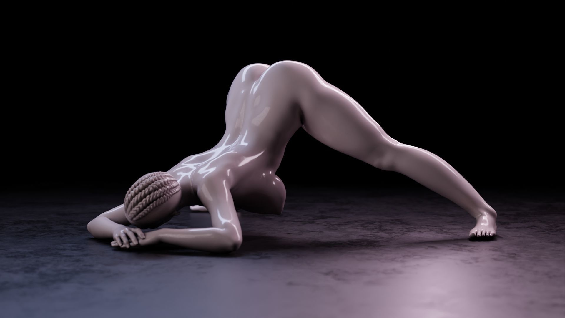 Sexy girl 73 - Jack-o Pose  V2  3D print model_1