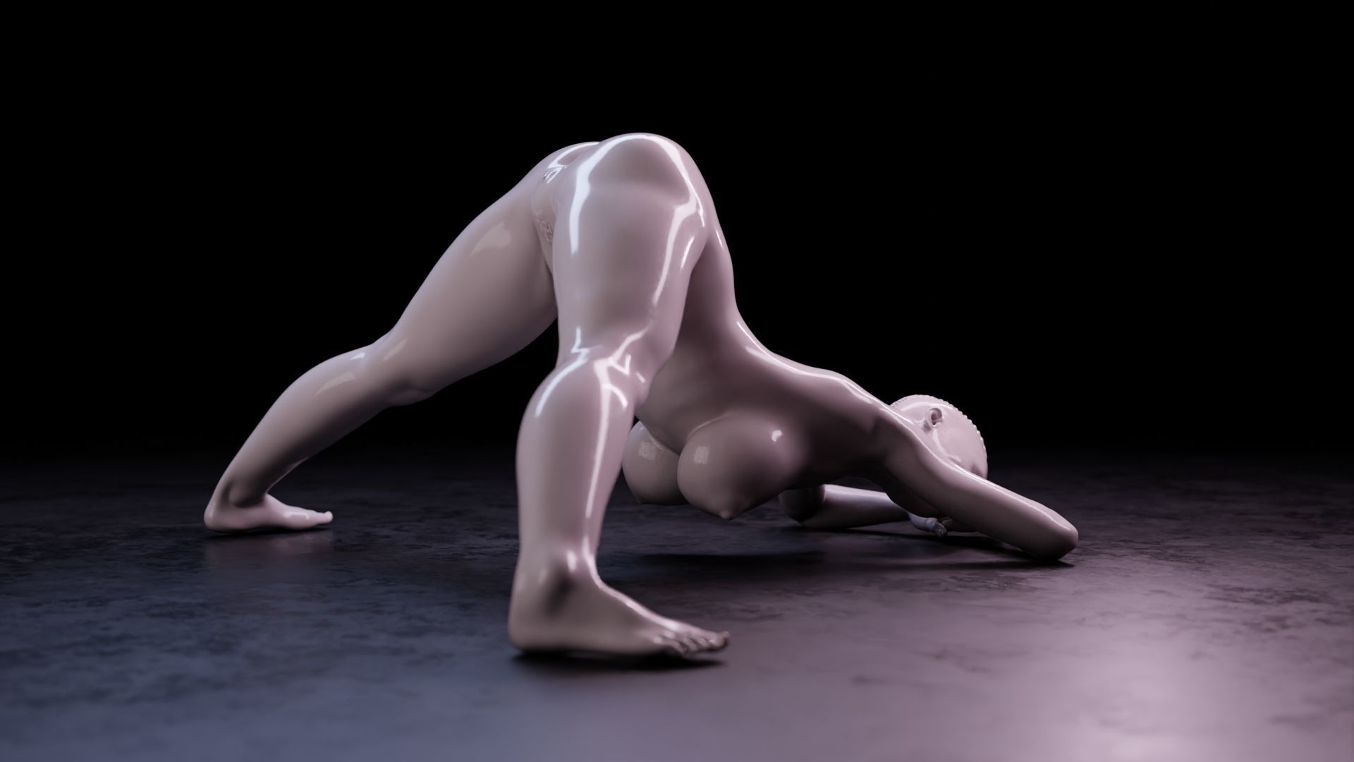 Sexy girl 73 - Jack-o Pose  V2  3D print model_21