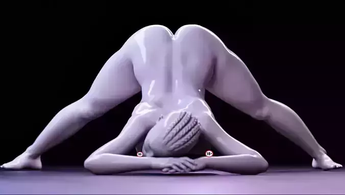 Sexy girl 73 - Jack-o Pose  V2  3D print model