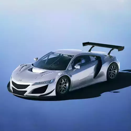 Honda NSX GT3 2019 Low-poly 3D model