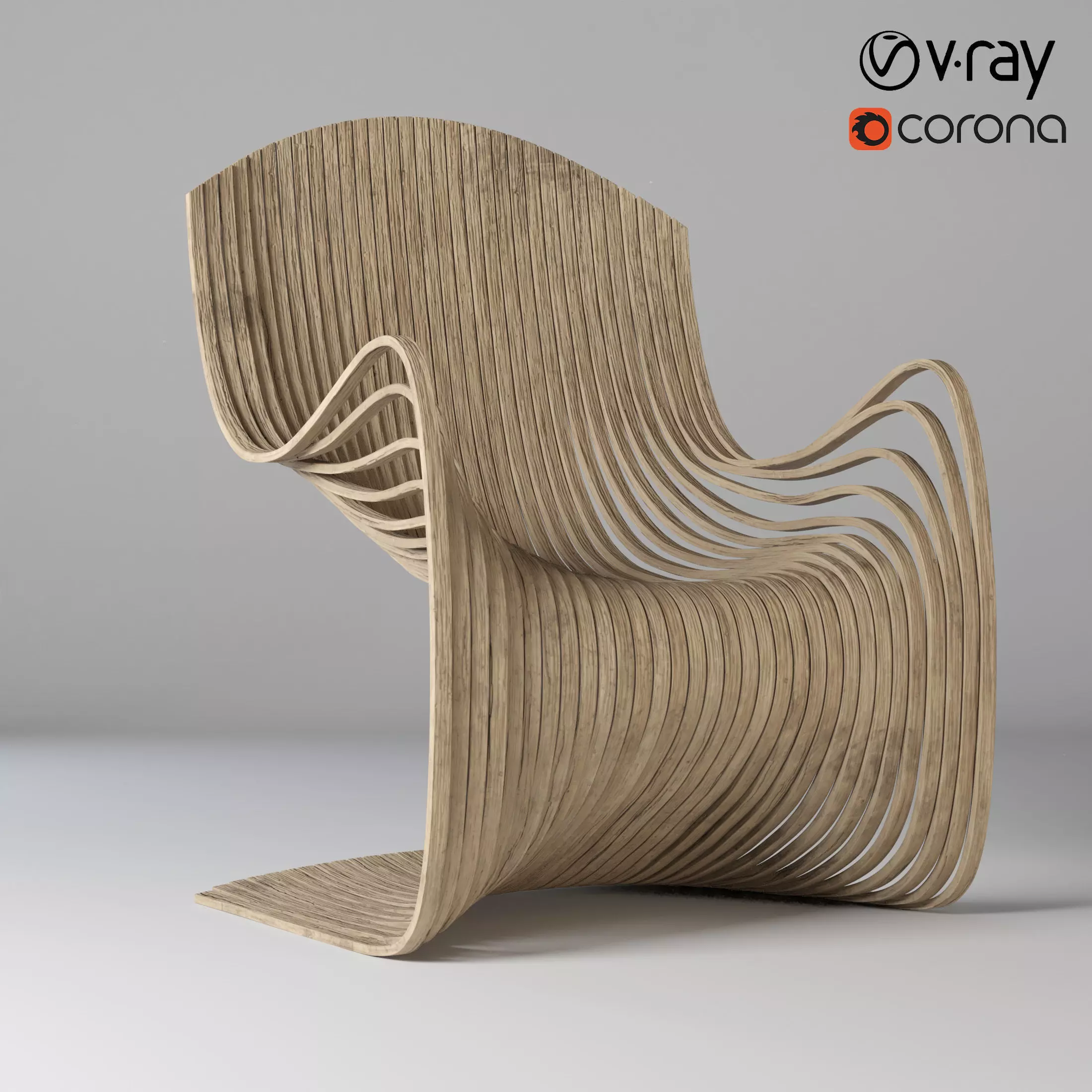 Parametric chair 3D model_0