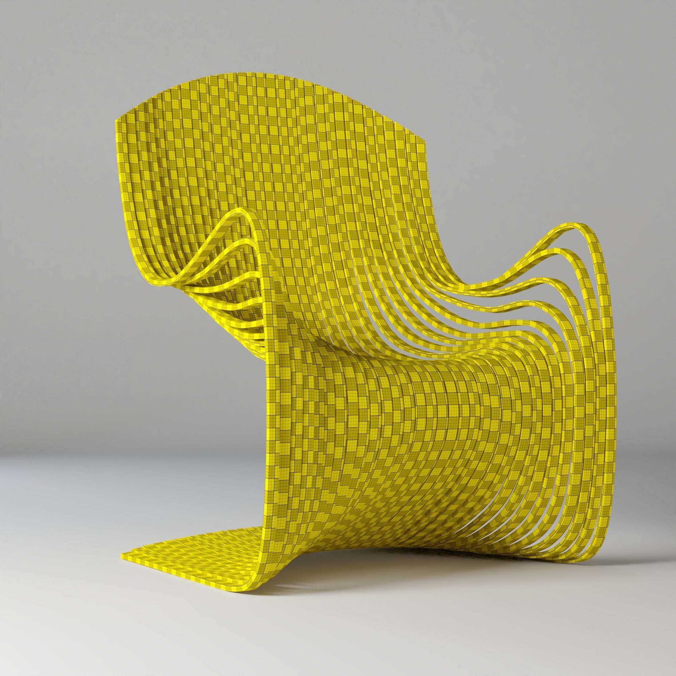Parametric chair 3D model_2