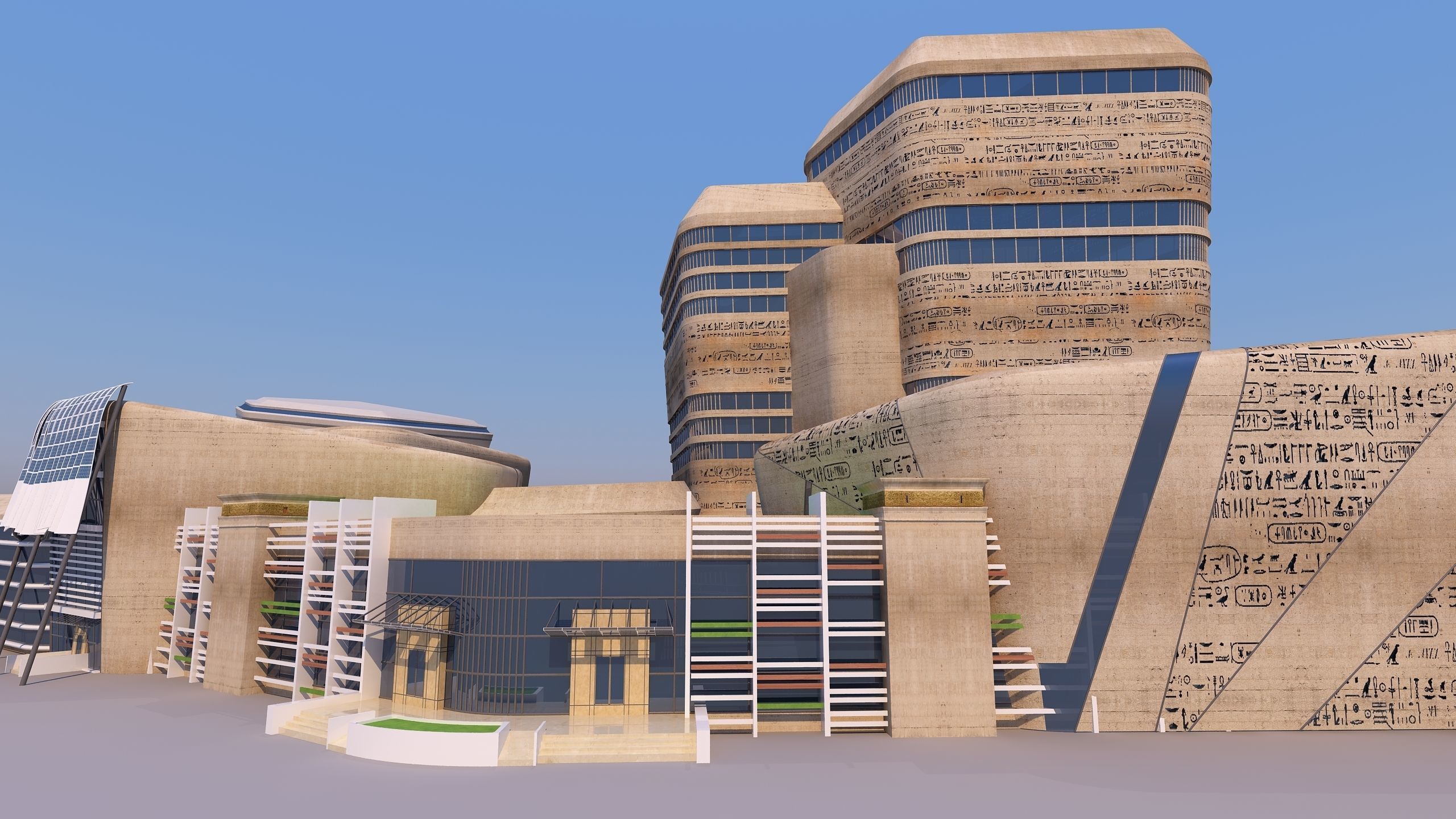 0159 - Complex Building 3D model_3