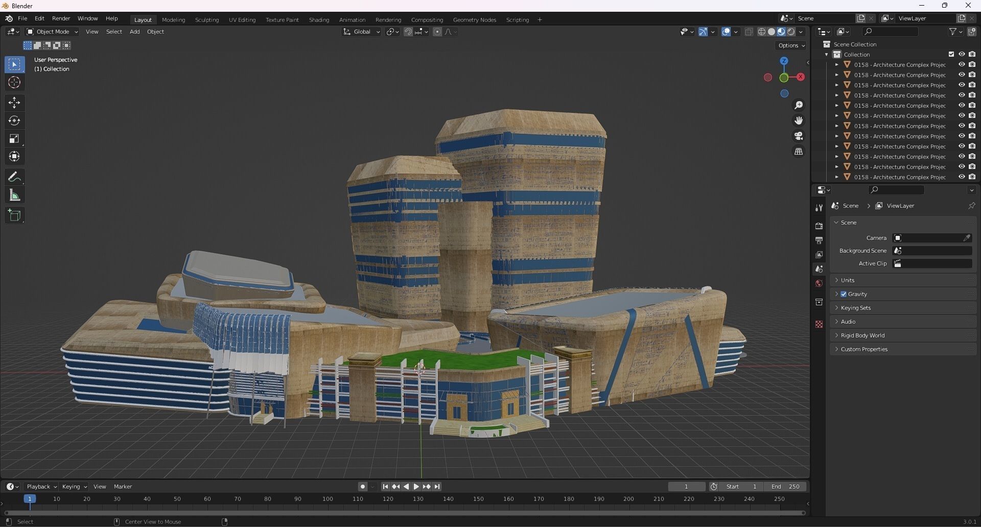0159 - Complex Building 3D model_31
